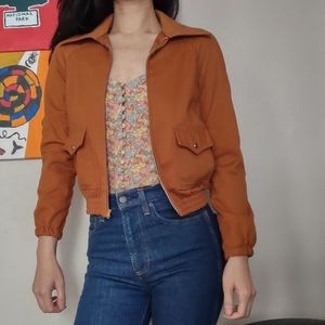 Tomboy vintage bomber canvas jacket size xs/s